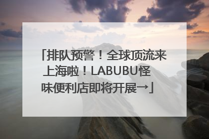 排队预警！全球顶流来上海啦！LABUBU怪味便利店即将开展→