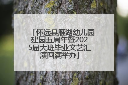怀远县雁湖幼儿园建园五周年暨2025届大班毕业文艺汇演圆满举办