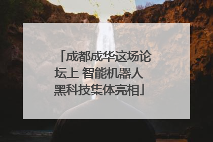 成都成华这场论坛上 智能机器人黑科技集体亮相