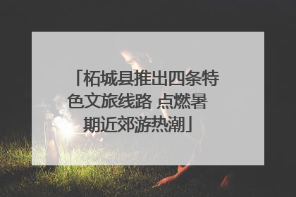 柘城县推出四条特色文旅线路 点燃暑期近郊游热潮