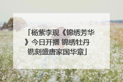 杨紫李现《锦绣芳华》今日开播 锦绣牡丹镌刻盛唐家国华章