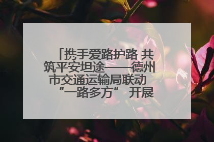 携手爱路护路 共筑平安坦途——德州市交通运输局联动 “一路多方” 开展路政宣传月活动