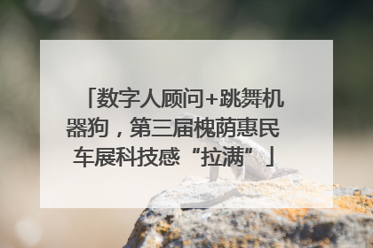 数字人顾问+跳舞机器狗，第三届槐荫惠民车展科技感“拉满”