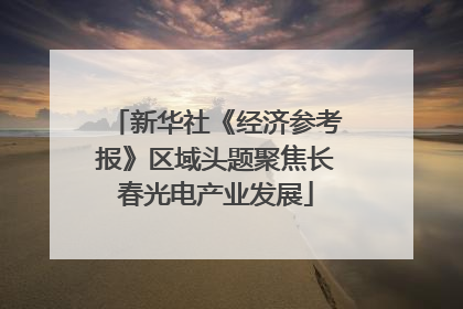 新华社《经济参考报》区域头题聚焦长春光电产业发展