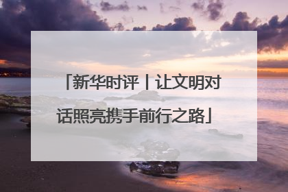 新华时评丨让文明对话照亮携手前行之路