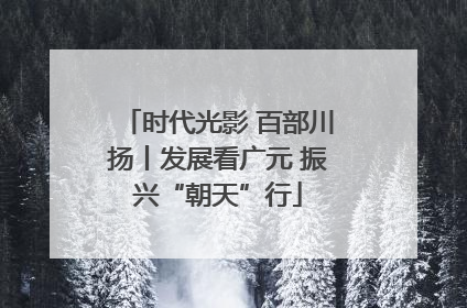 时代光影 百部川扬丨发展看广元 振兴“朝天”行