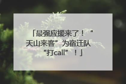 最强应援来了！“天山来客”为宿迁队“打call”！