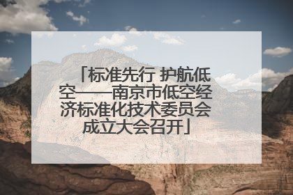标准先行 护航低空——南京市低空经济标准化技术委员会成立大会召开