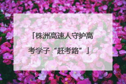 株洲高速人守护高考学子“赶考路”