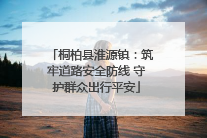 桐柏县淮源镇:筑牢道路安全防线 守护群众出行平安