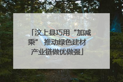 汶上县巧用“加减乘” 推动绿色建材产业链做优做强