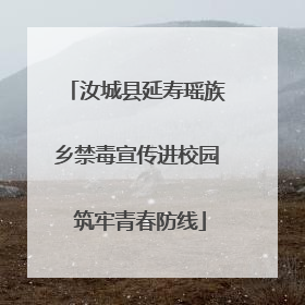 汝城县延寿瑶族乡禁毒宣传进校园 筑牢青春防线