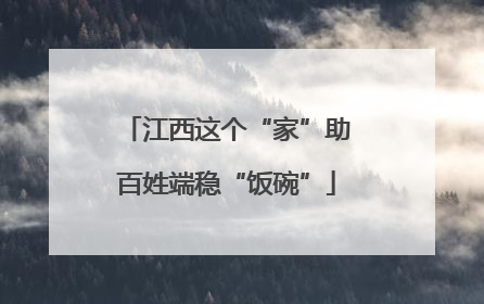 江西这个“家”助百姓端稳“饭碗”
