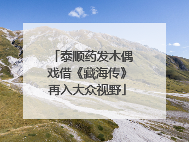 泰顺药发木偶戏借《藏海传》再入大众视野