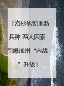 洛杉矶惊现新兵种 两大因素引爆加州“内战”升级