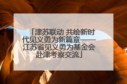 津苏联动 共绘新时代见义勇为新篇章——江苏省见义勇为基金会赴津考察交流