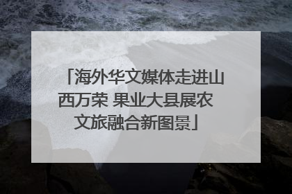 海外华文媒体走进山西万荣 果业大县展农文旅融合新图景