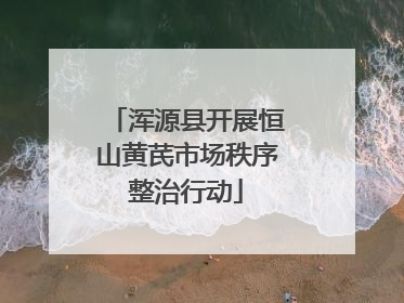浑源县开展恒山黄芪市场秩序整治行动