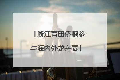 浙江青田侨胞参与海内外龙舟赛