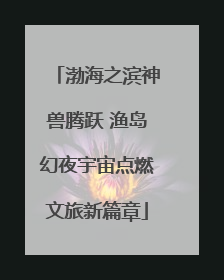 渤海之滨神兽腾跃 渔岛幻夜宇宙点燃文旅新篇章