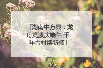 湖南中方县：龙舟竞渡庆端午 千年古村焕新颜