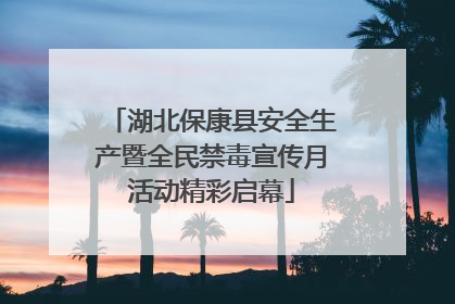 湖北保康县安全生产暨全民禁毒宣传月活动精彩启幕