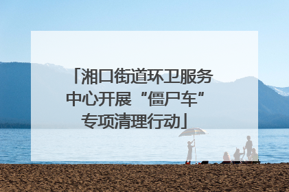 湘口街道环卫服务中心开展“僵尸车”专项清理行动