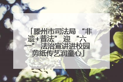 滕州市司法局 “非遗+普法” 迎 “六一” 法治宣讲进校园 剪纸传艺润童心
