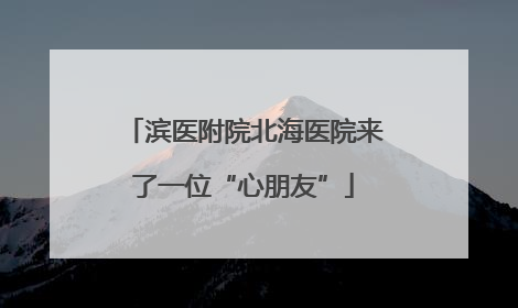滨医附院北海医院来了一位“心朋友”