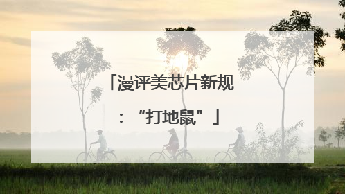 漫评美芯片新规：“打地鼠”