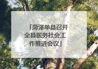 菏泽单县召开全县医务社会工作推进会议