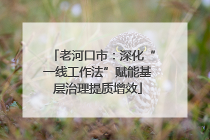 老河口市：深化“一线工作法”赋能基层治理提质增效