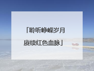 聆听峥嵘岁月 赓续红色血脉