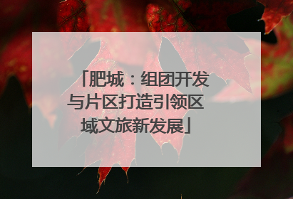 肥城：组团开发与片区打造引领区域文旅新发展