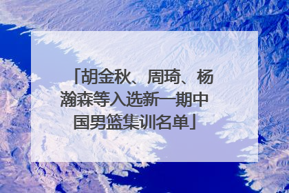 胡金秋、周琦、杨瀚森等入选新一期中国男篮集训名单
