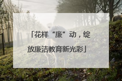 花样“廉”动，绽放廉洁教育新光彩