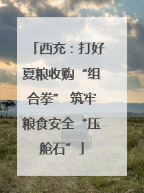 西充：打好夏粮收购“组合拳” 筑牢粮食安全“压舱石”