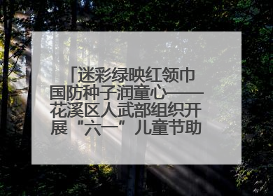 迷彩绿映红领巾 国防种子润童心——花溪区人武部组织开展“六一”儿童节助学兴教活动