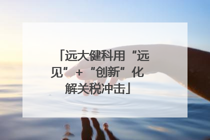 远大健科用“远见”+“创新”化解关税冲击