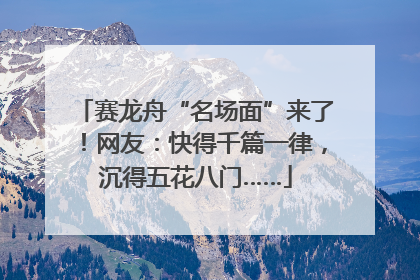 赛龙舟“名场面”来了！网友：快得千篇一律，沉得五花八门……