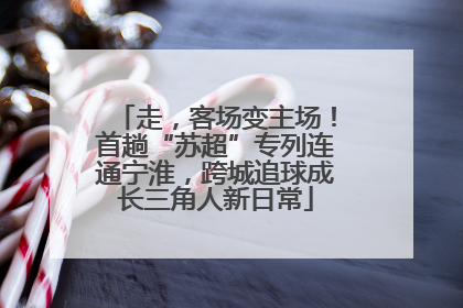走，客场变主场！首趟“苏超”专列连通宁淮，跨城追球成长三角人新日常
