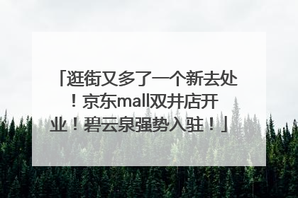 逛街又多了一个新去处！京东mall双井店开业！碧云泉强势入驻！