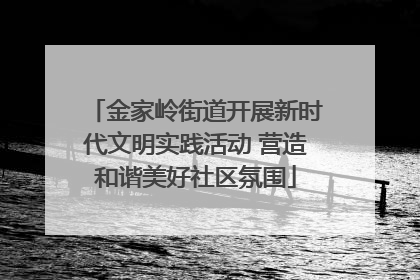 金家岭街道开展新时代文明实践活动 营造和谐美好社区氛围