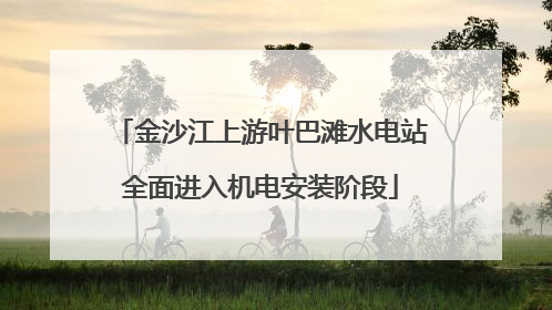 金沙江上游叶巴滩水电站全面进入机电安装阶段