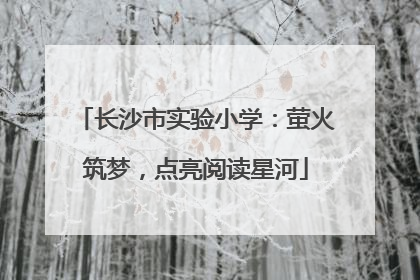 长沙市实验小学：萤火筑梦，点亮阅读星河