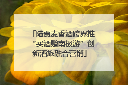 陆贾麦香酒跨界推“买酒赠南极游”创新酒旅融合营销