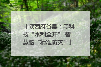陕西府谷县：黑科技“水利全开” 智慧脑“精准防灾”