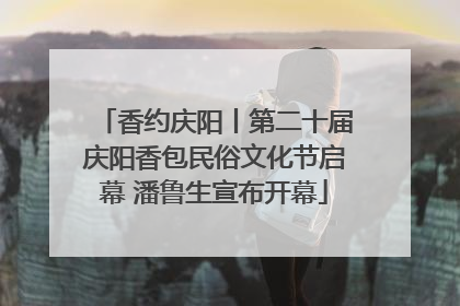 香约庆阳丨第二十届庆阳香包民俗文化节启幕 潘鲁生宣布开幕