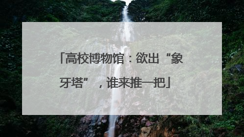 高校博物馆：欲出“象牙塔”，谁来推一把