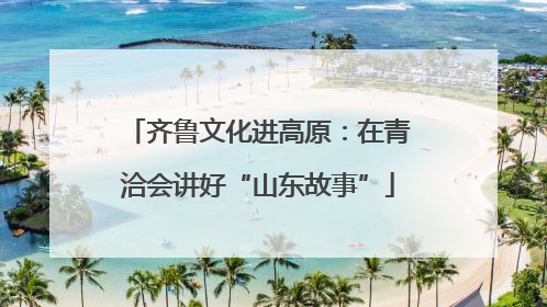 齐鲁文化进高原：在青洽会讲好“山东故事”